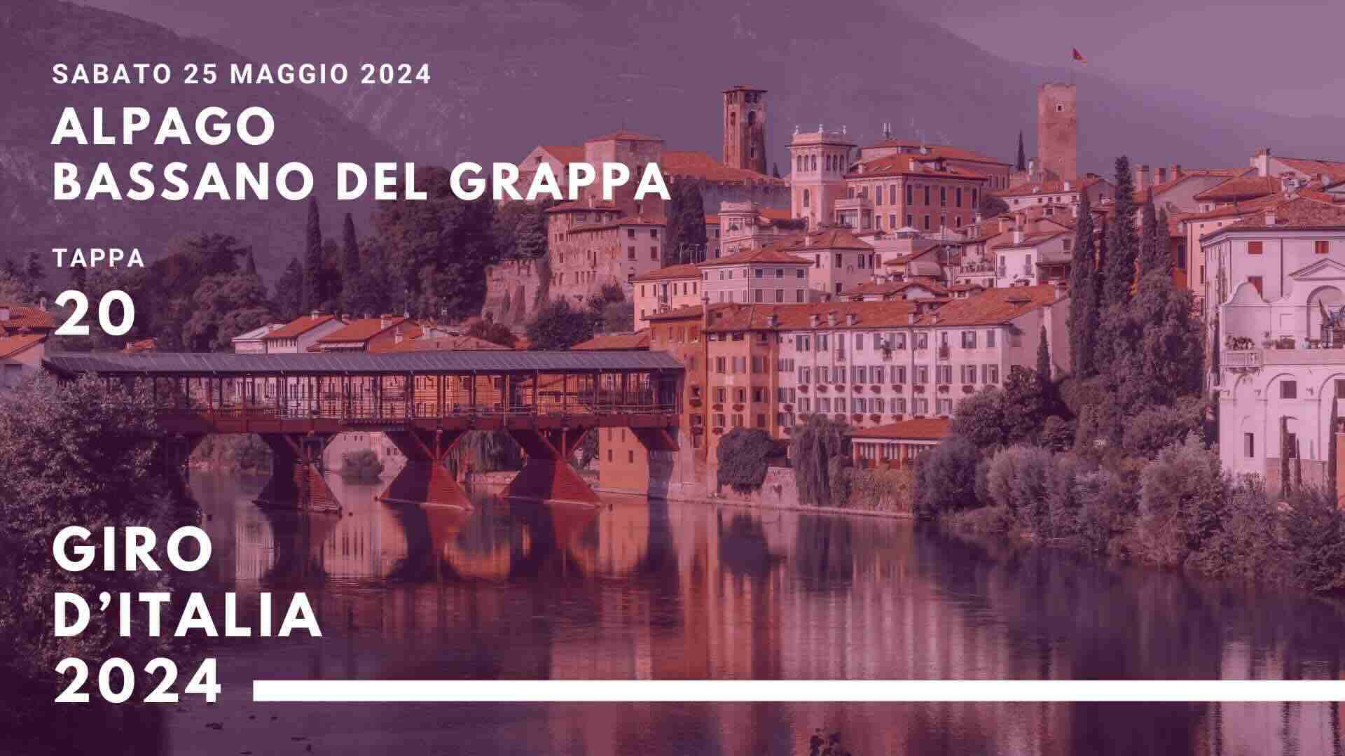 Giro d’Italia strade chiuse a Bassano del Grappa in Veneto