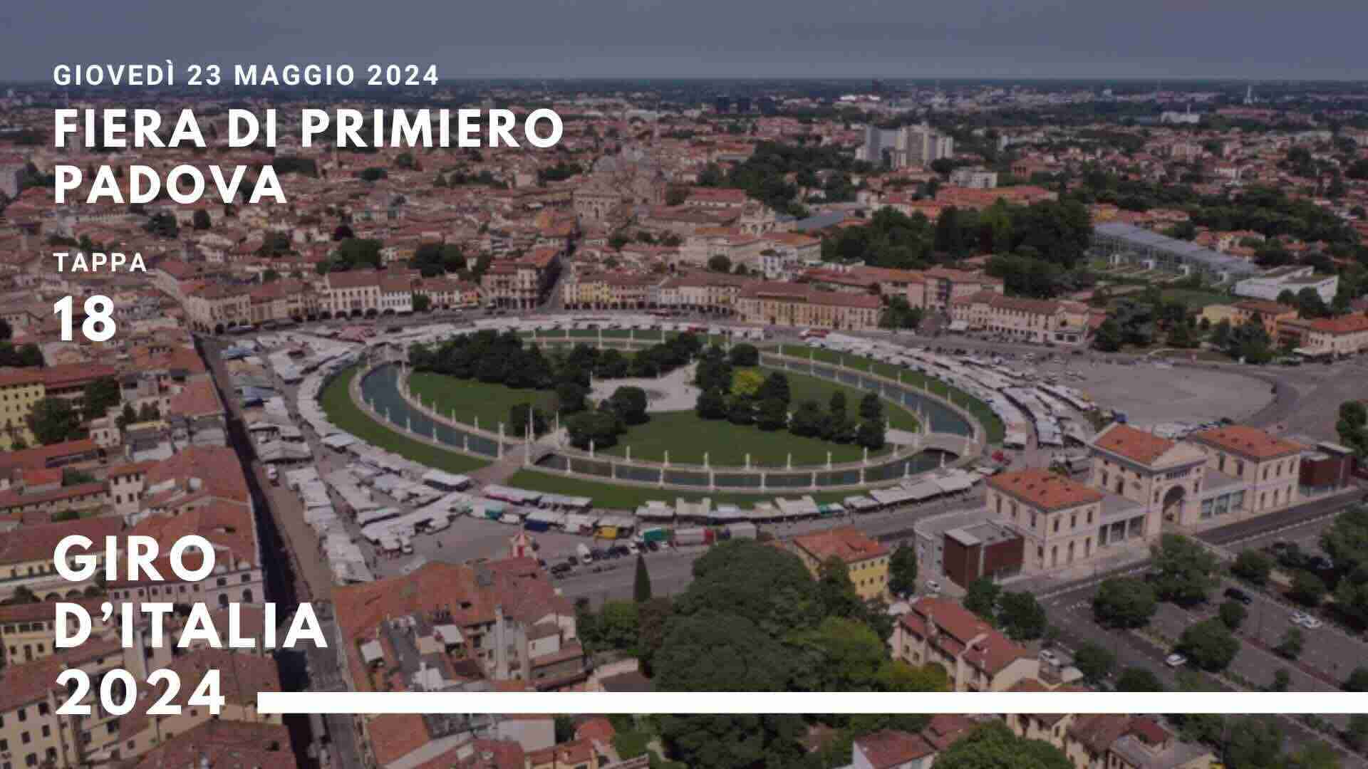 Giro d’Italia a Padova strade chiuse