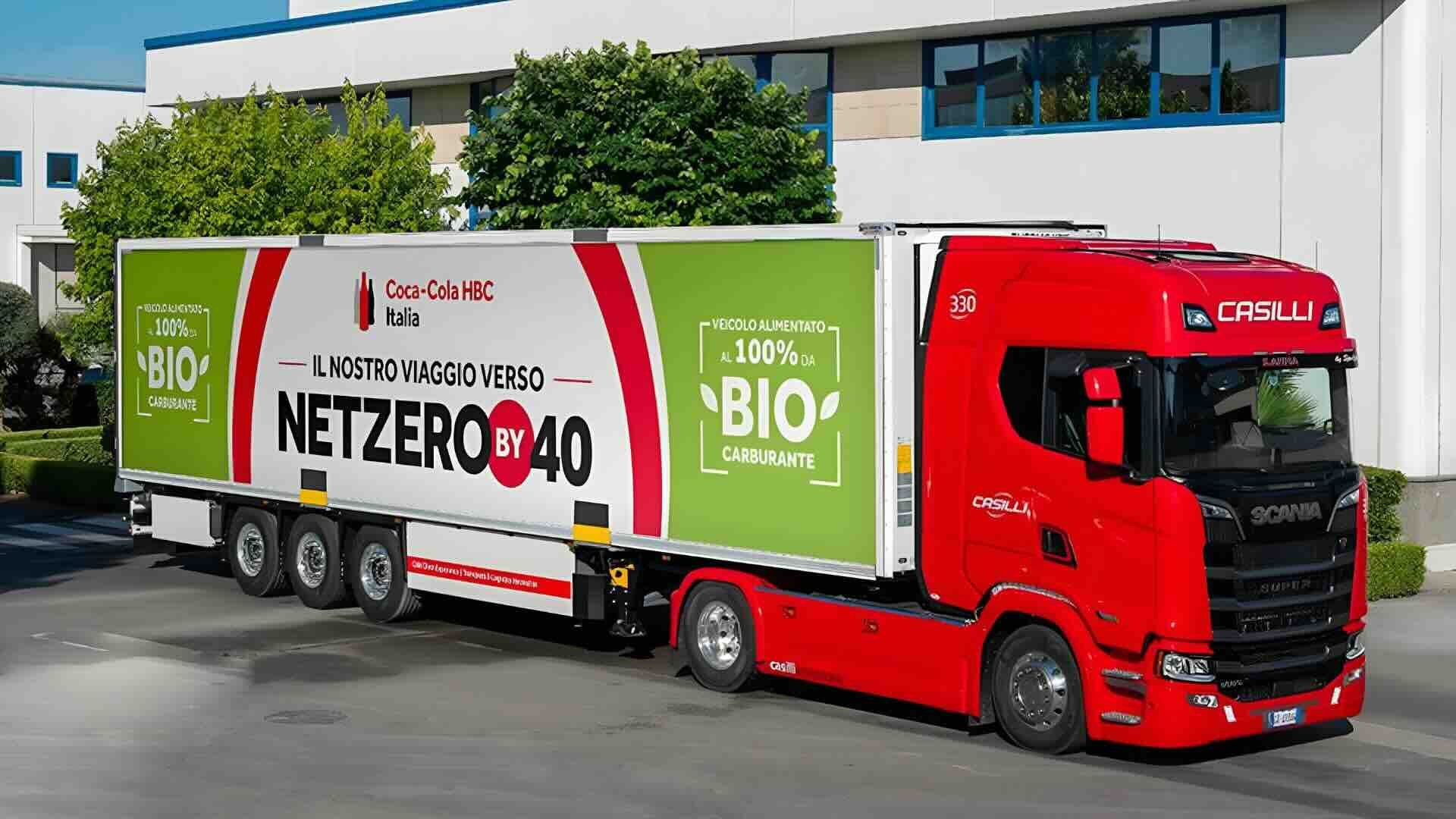 Trasporto sostenibile: Coca Cola viaggia su camion ecologici del Gruppo Casilli