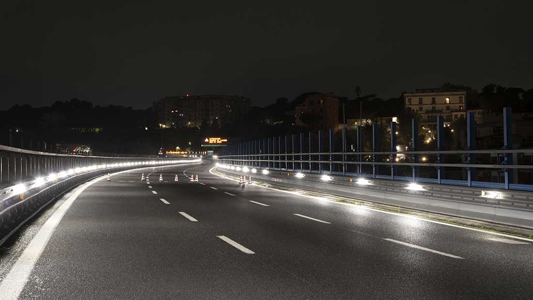 Autostrade per l’Italia sperimenta sulla Tangenziale di Napoli la luce radente