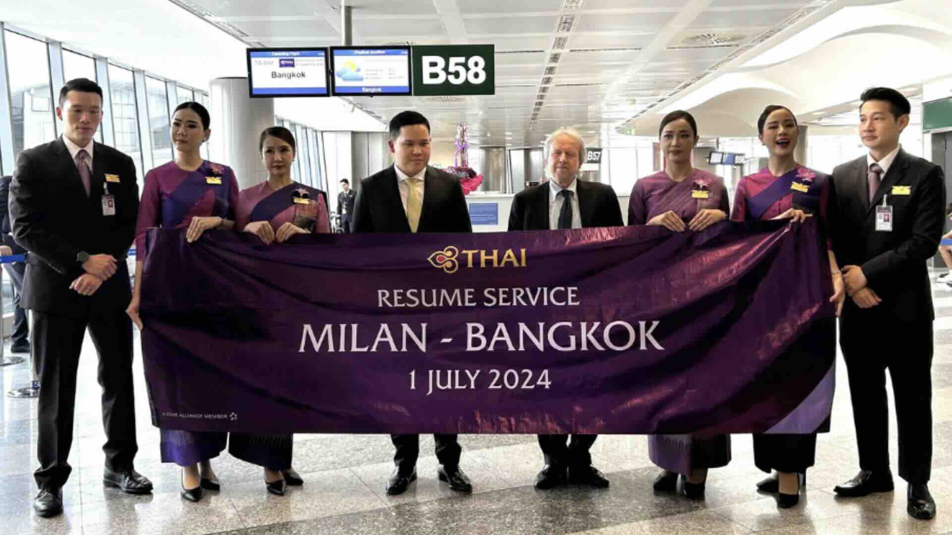 Voli diretti Italia Thailandia, Thai Airways International dall’Aeroporto di Milano Malpensa