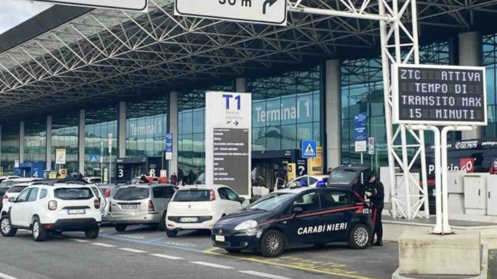 Aeroporto Roma Fiumicino, controlli dei carabinieri, sanzionati NCC e denunciati tentativi di furto al duty free