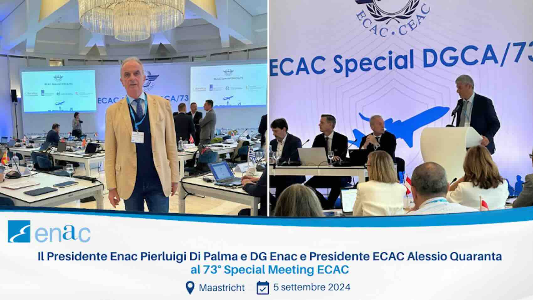 Enac, Pierluigi Di Palma e Alessio Quaranta al 73° Special Meeting ECAC