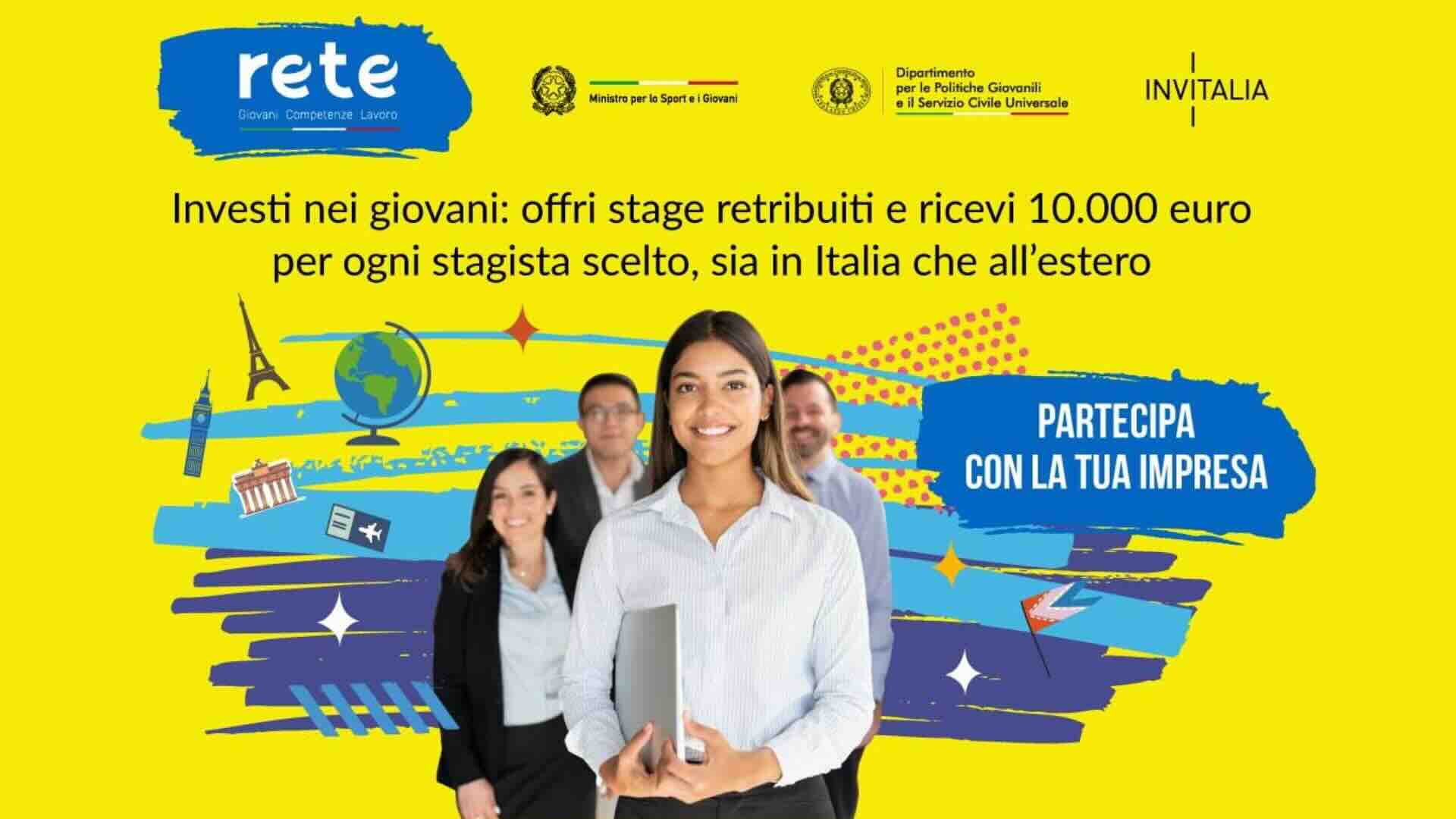 Incentivi per imprese che assumono stagisti: voucher di 10.000 euro