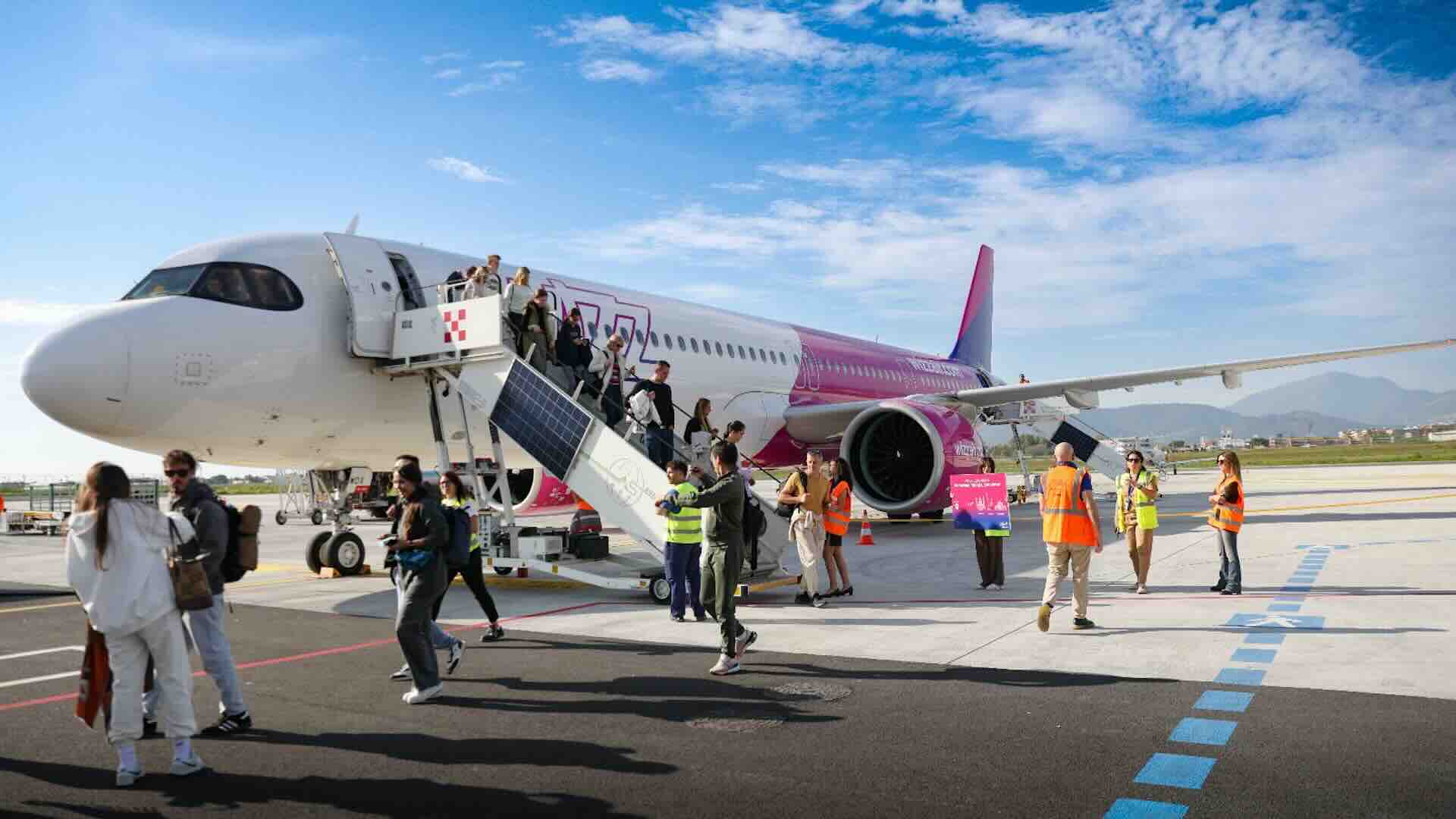 Aeroporto di Salerno: Wizz Air inaugura i primi voli per Budapest, Tirana e Bucarest