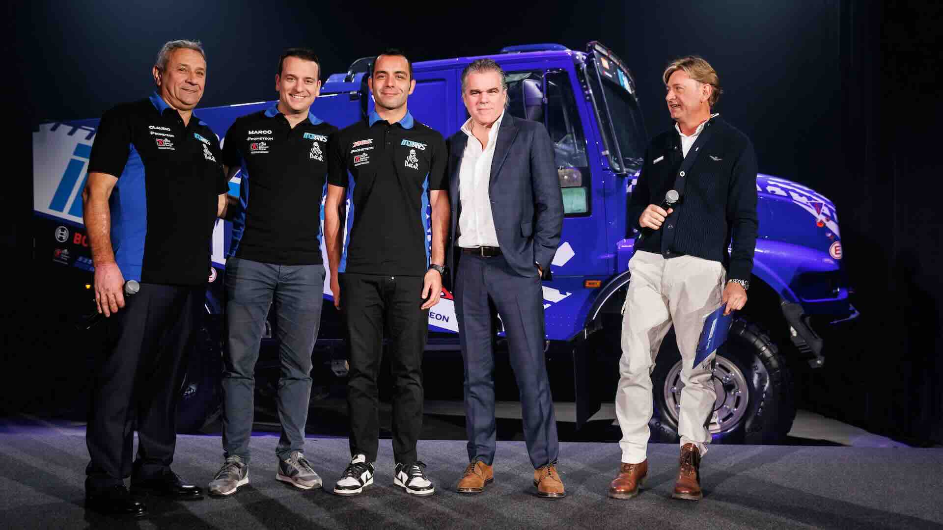 Alla Dakar 2025, Danilo Petrucci con un camion Italtrans e pneumatici Prometeon