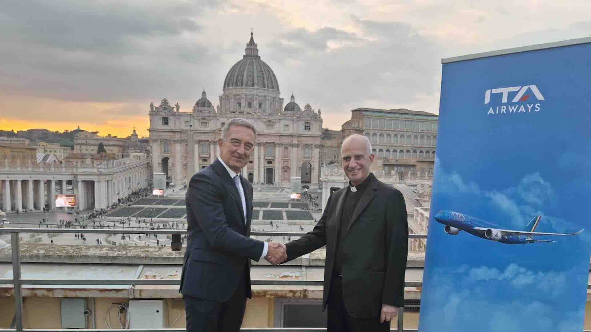 Giubileo: ITA Airways compagnia aerea ufficiale con sconto voli per i pellegrini con Carta del Pellegrino