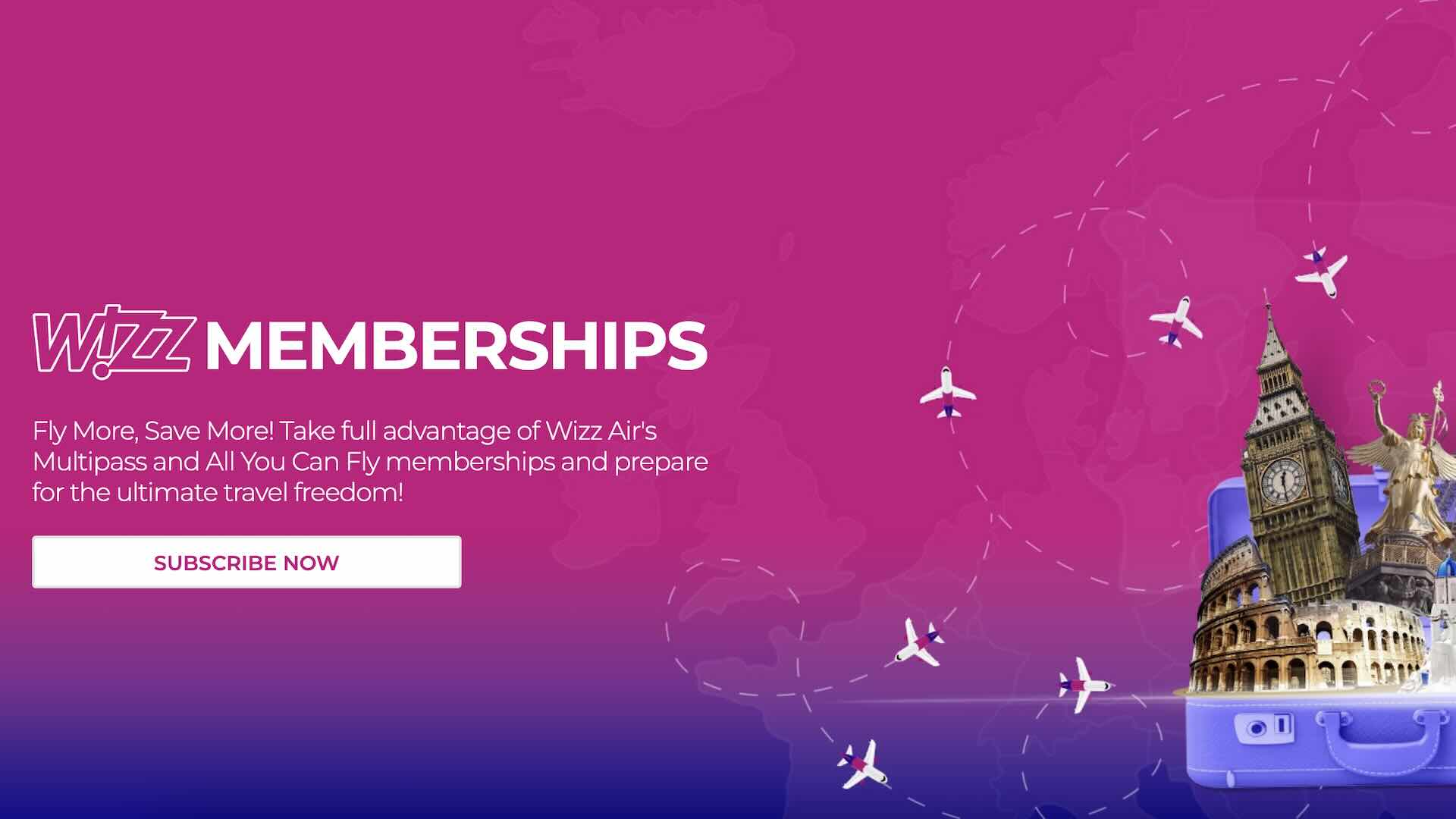 Wizz Air rilancia l’abbonamento All You Can Fly, voli senza limiti con 15.000 nuove carte