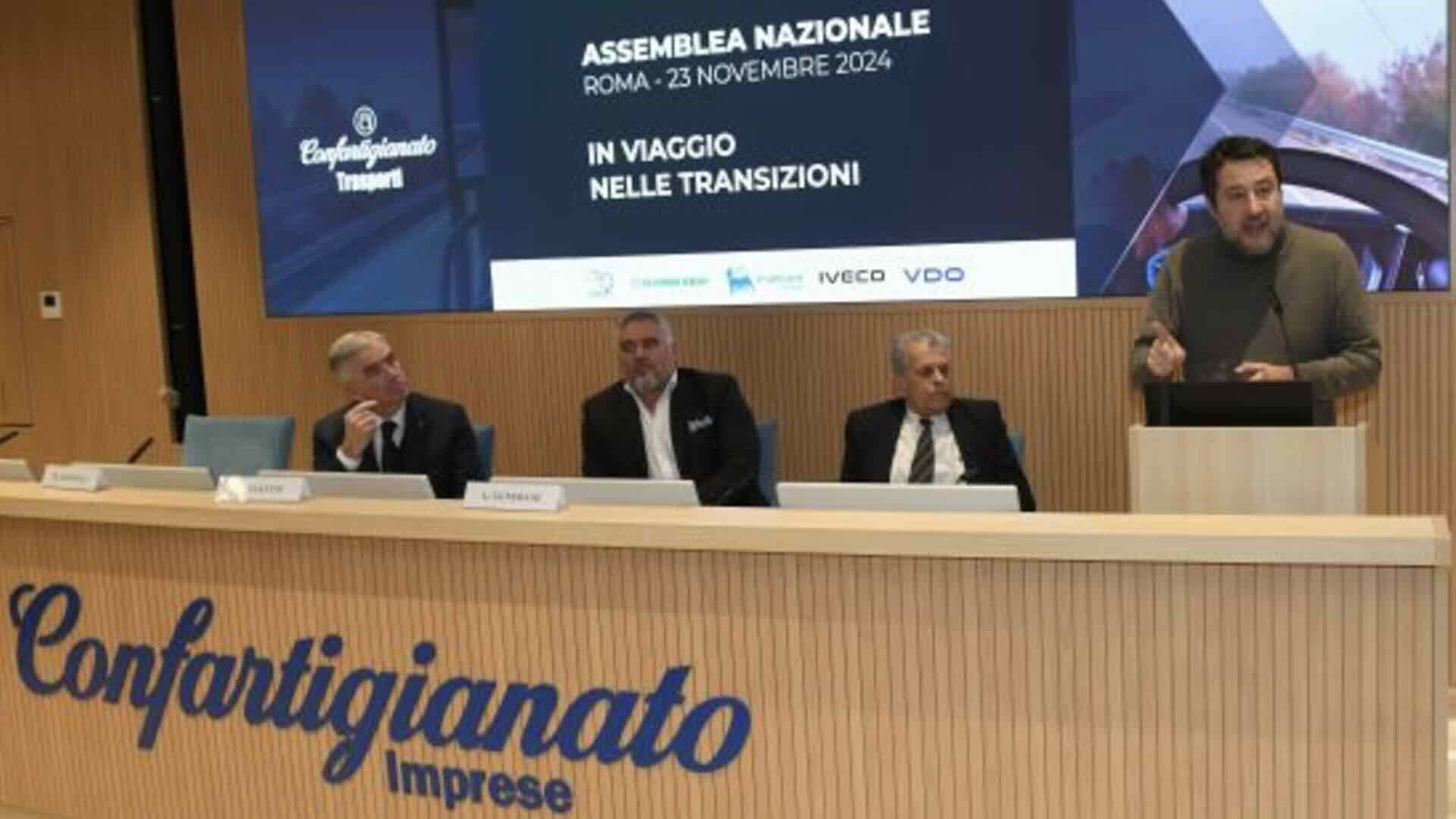 Autotrasporto: gli impegni del Ministro Salvini all’Assemblea di Confartigianato Trasporti