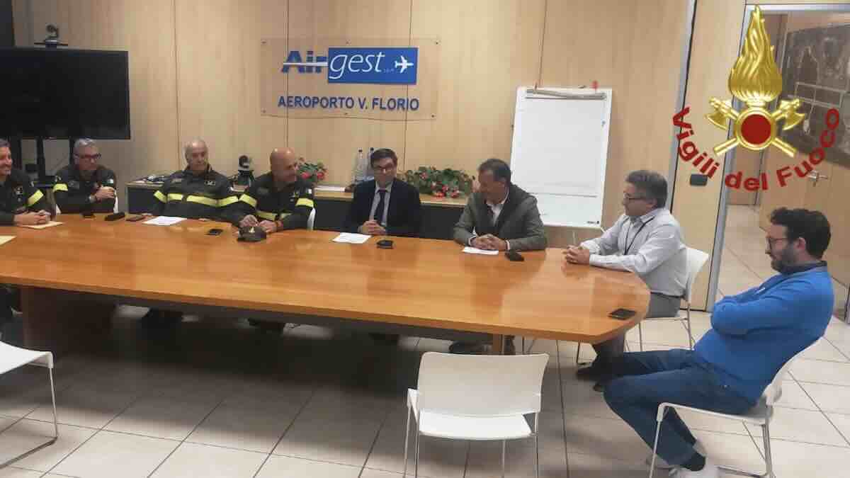 Aeroporto di Trapani: 3 milioni di euro per migliorare il servizio di ricerca e soccorso dei Vigili del Fuoco