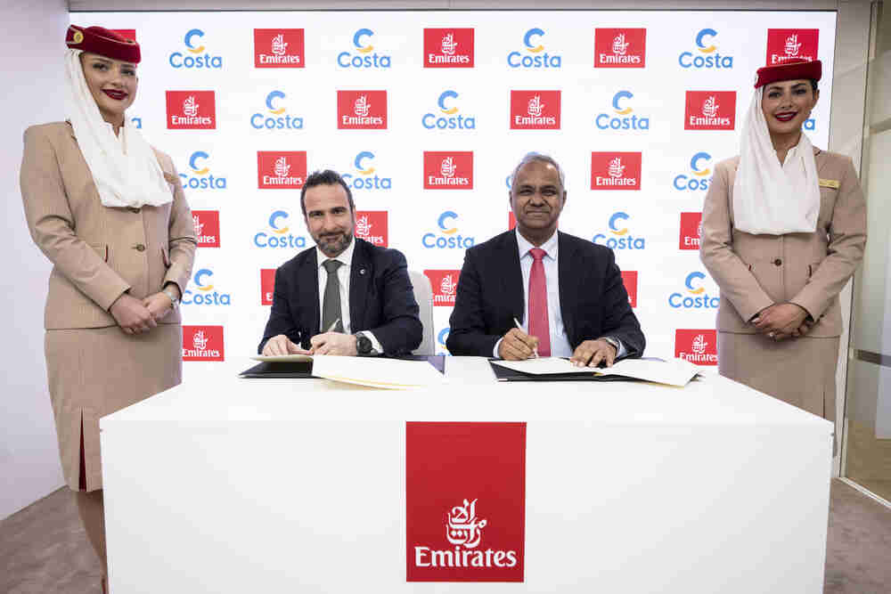 Costa Crociere ed Emirates Airlines estendono la partnership fino al 2027